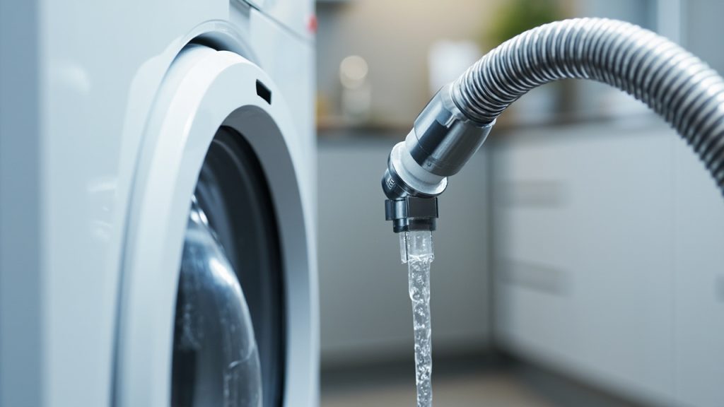 Preventing a laundry room flood with braided stain